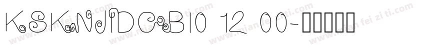 KSKNJIDCBI0 12 00字体转换